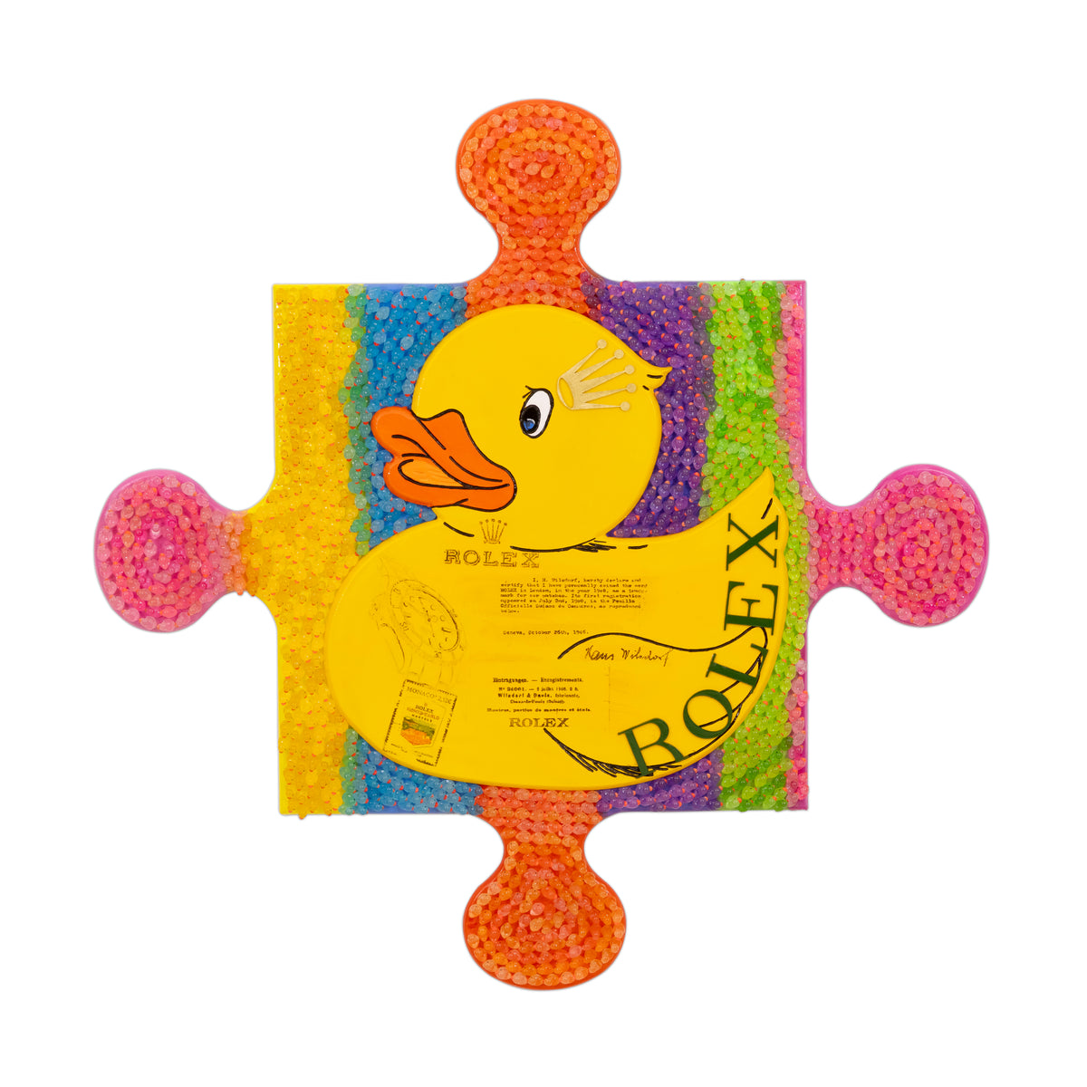 Plouf les petits canards! - Original Modern Pop Art